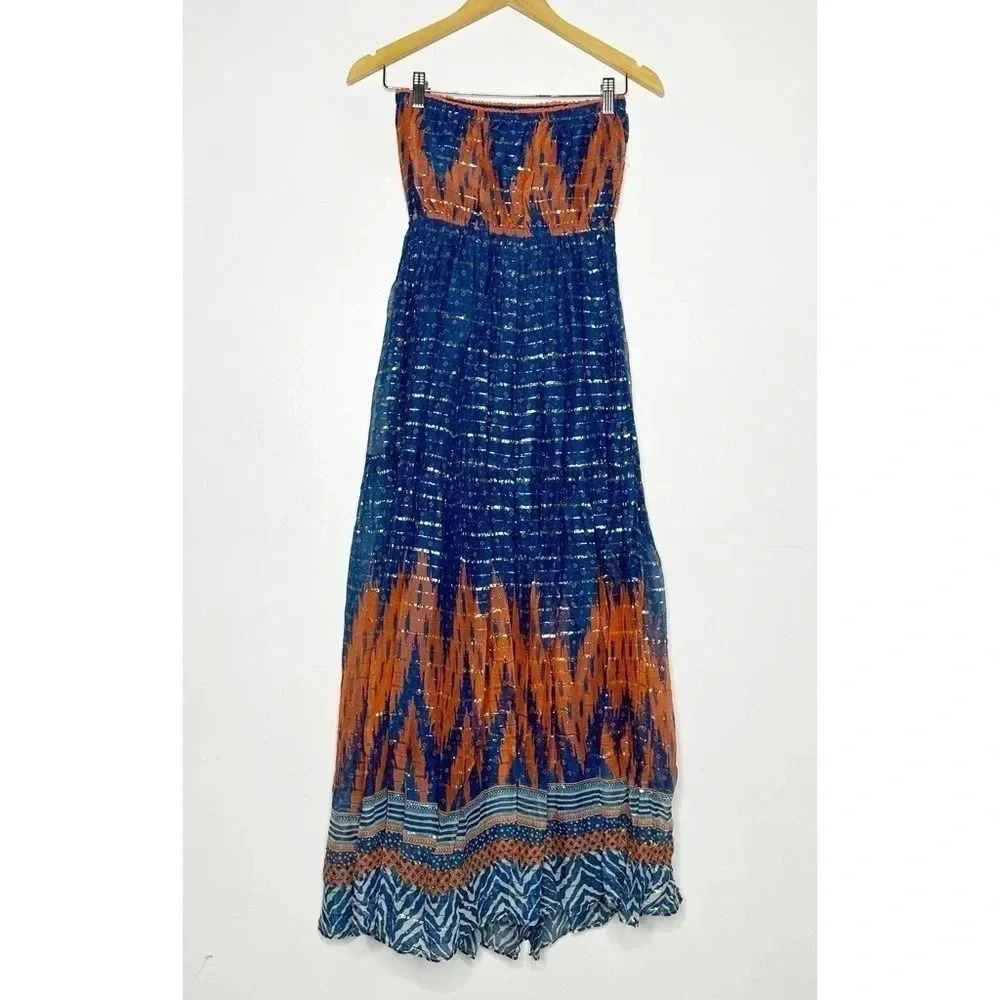 VERB By Pallavi Singhee Anthropologie Nora Sleeveless Maxi Dress Size 0 - Picture 6 of 7